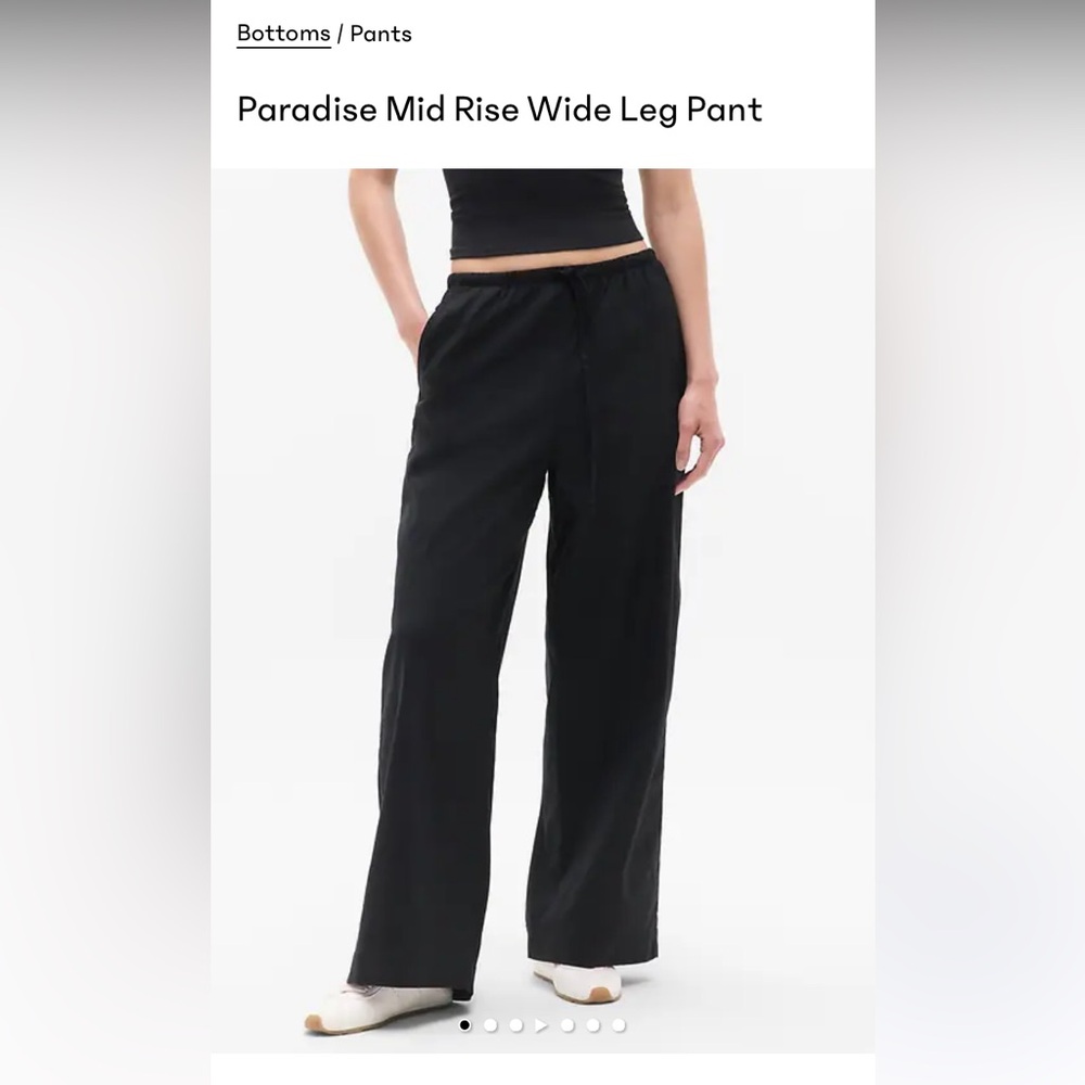 Athleta Classic Black Wide Leg Pants